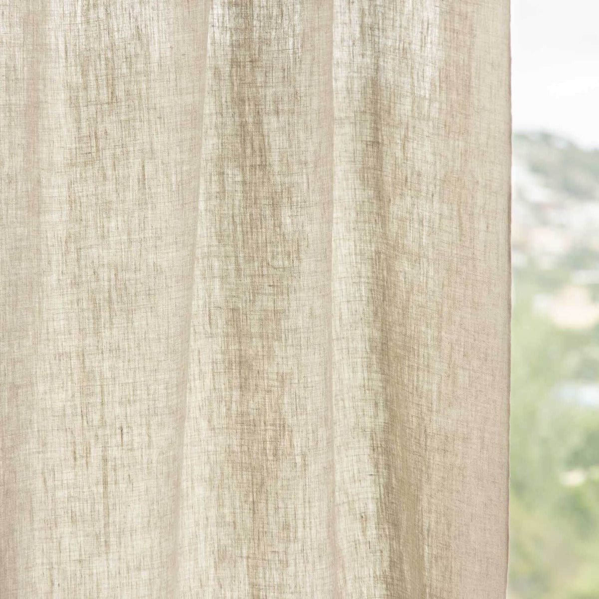 Beige Leinen Netzvorhang - Ribes y Casals