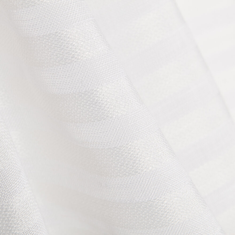 Jacquard Vorhang Retale Weiß Gestreift 175x300 cm - Ribes y Casals