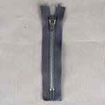 Mittelgrau Metallischer Reißverschluss 12CM - Ribes y Casals