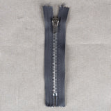 Mittelgrau Metallischer Reißverschluss 12CM - Ribes y Casals