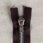 Brauner Metall-Reißverschluss 12CM - Ribes y Casals
