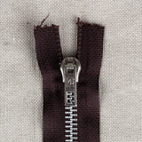 Brauner Metall-Reißverschluss 12CM - Ribes y Casals