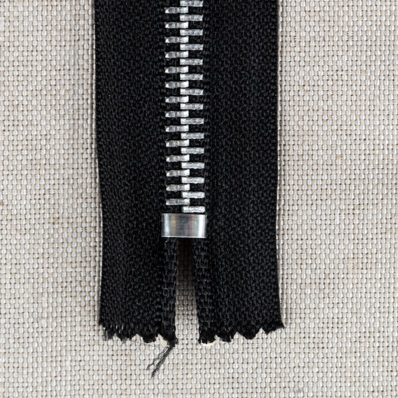 Schwarzer Metall-Reißverschluss 12CM - Ribes y Casals
