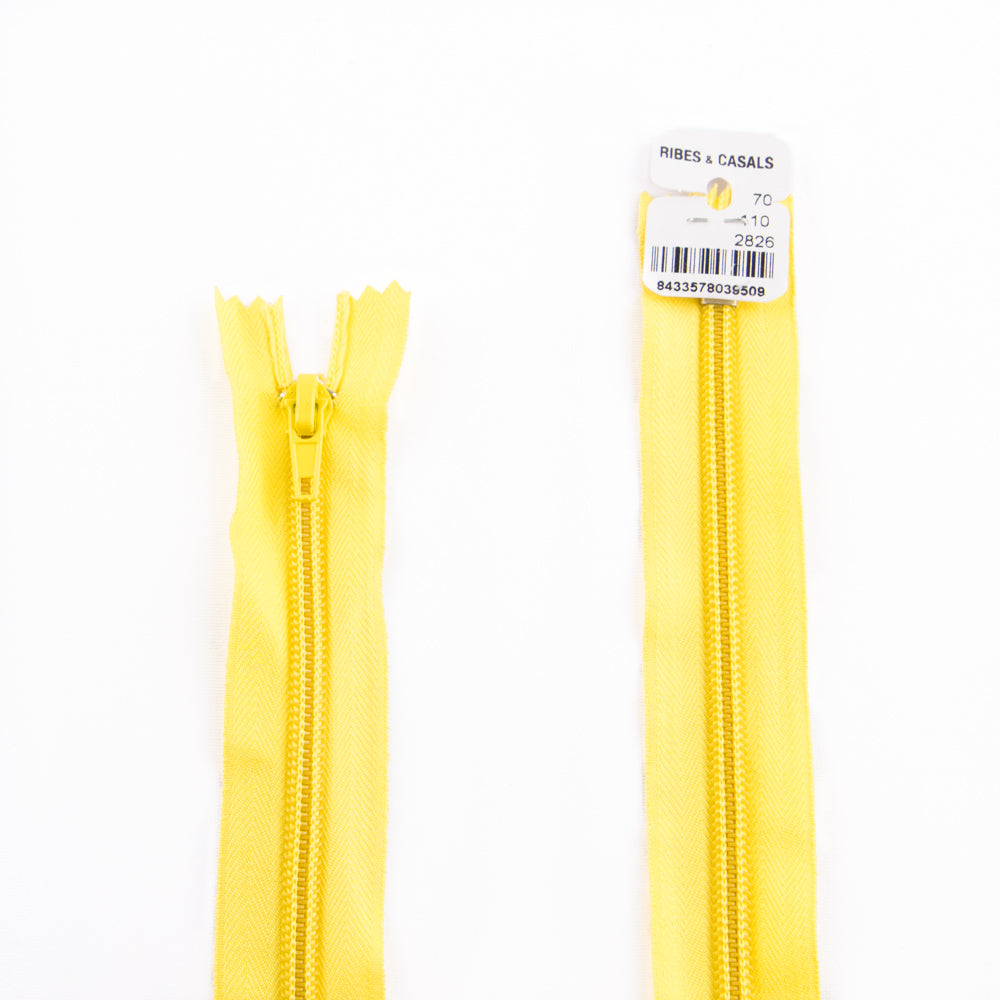 Nylon Reißverschluss geschlossen Gelb Mesh 5 - Ribes y Casals