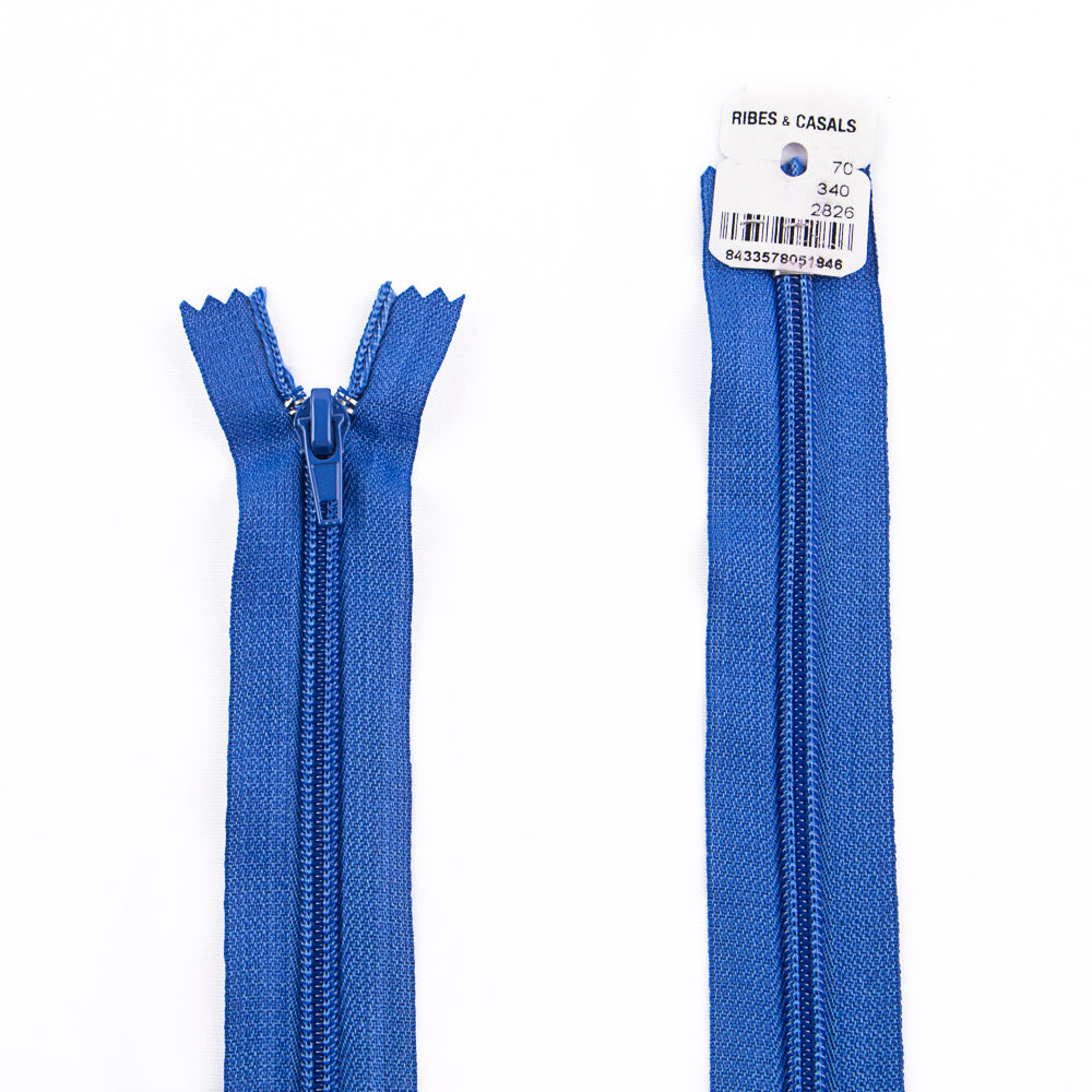 Geschlossener Nylonreißverschluss Electric Blue Nylon Mesh 5 - Ribes y Casals
