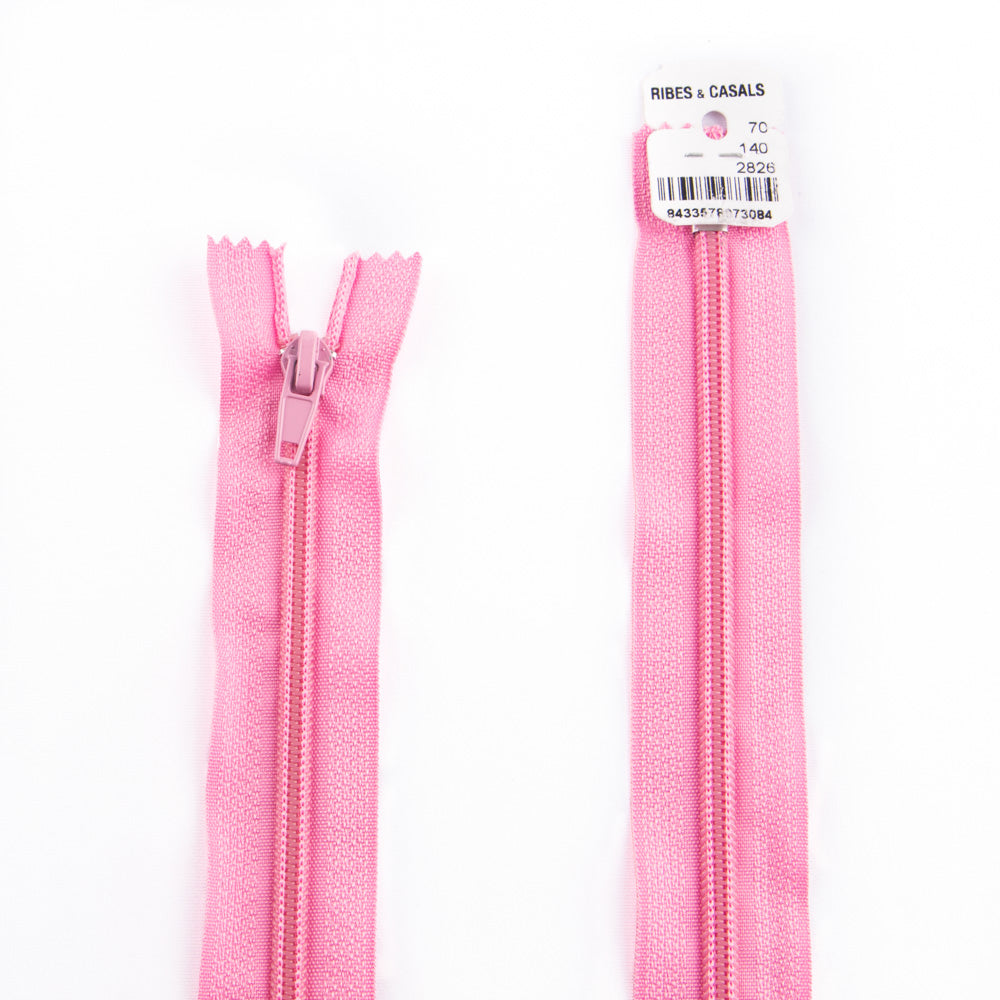 Geschlossener Nylon-Reißverschluss Pink Mesh 5 - Ribes y Casals