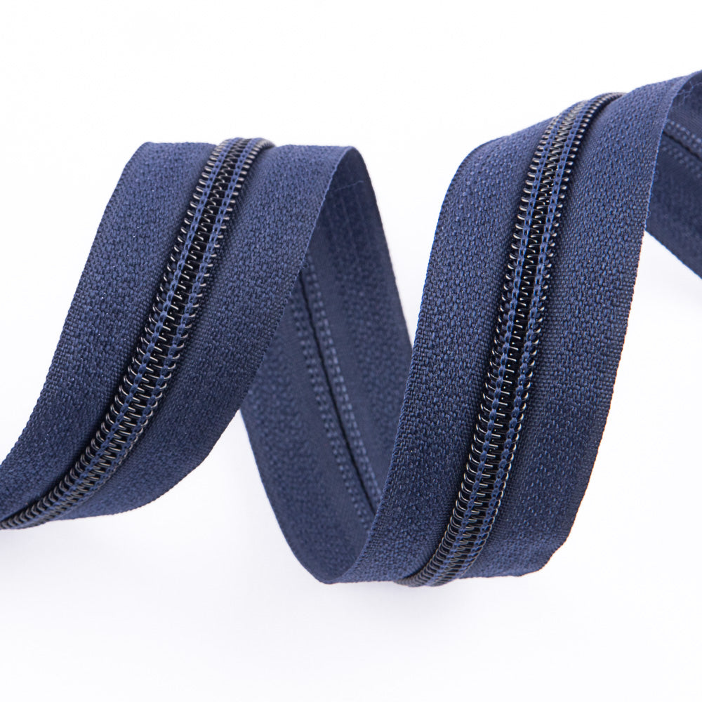 Durchgehendes Reißverschlussnetz 5 Navy - Ribes y Casals