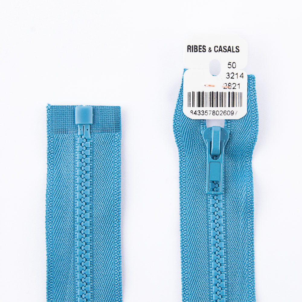 Eingespritzter Reißverschluss 2821 Canard Blue - Ribes y Casals