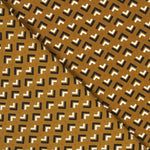 Krepp-China Geometrisch Braun - Ribes y Casals