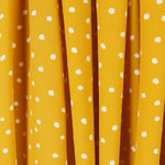 Krepp-China Senf Polka Dots - Ribes y Casals