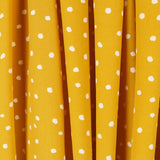 Krepp-China Senf Polka Dots - Ribes y Casals