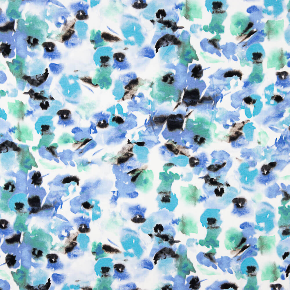 Polyester Abstrakt Gestrickt Polyester Abstrakt Blau - Ribes y Casals