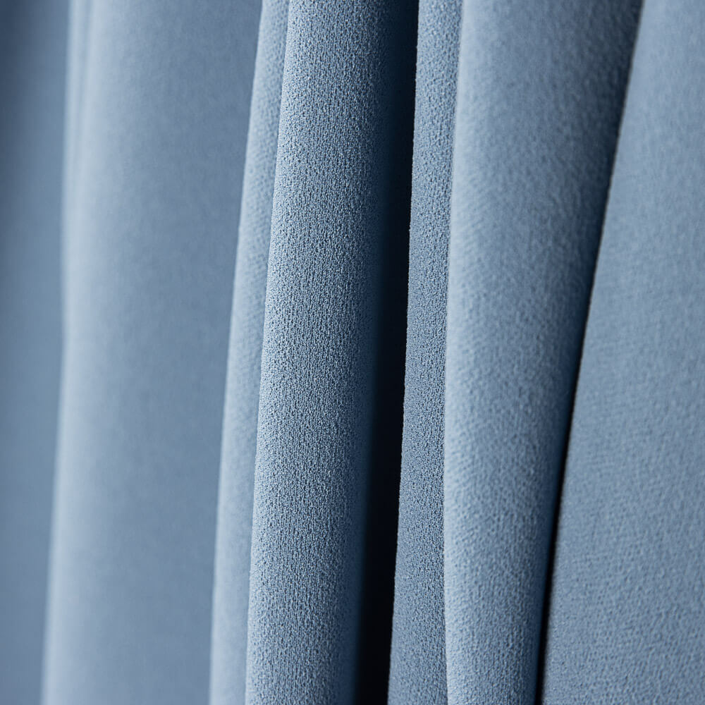 Blauer Denim-Kreppstrick - Ribes y Casals
