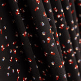 Polyester-Krepp Glitzernd Schwarz - Ribes y Casals