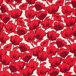 Polyester-Krepp Mohnrot - Ribes y Casals