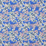 Polyester Krepp Floral Blau - Ribes y Casals