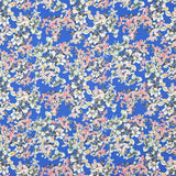 Polyester Krepp Floral Blau - Ribes y Casals