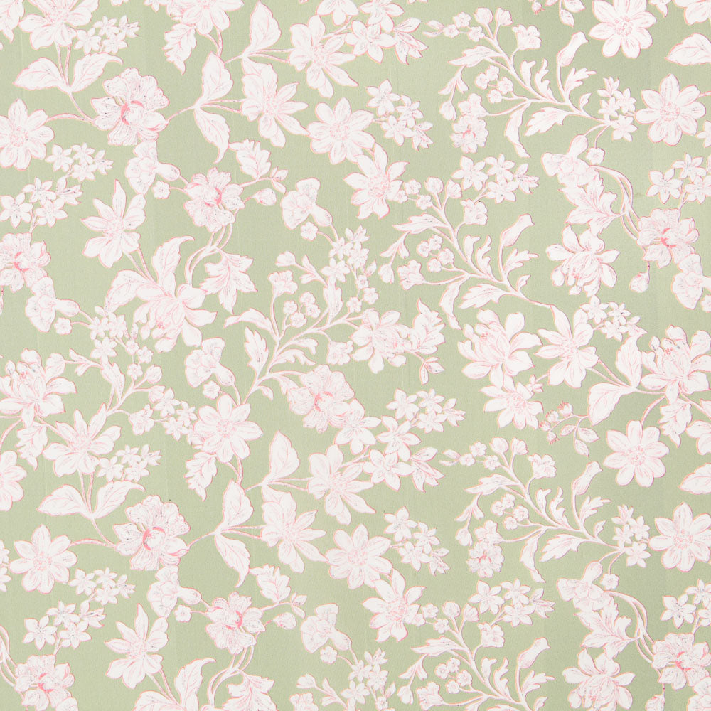 Polyester Krepp Floral Beige - Ribes y Casals