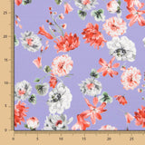 Mauve Blumen Polyester-Krepp - Ribes y Casals