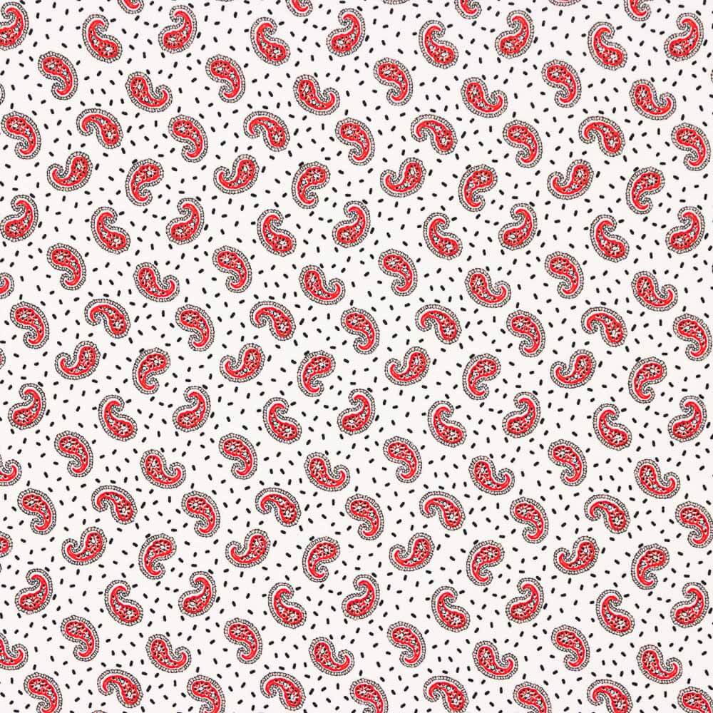 Krepp Polyester Mini Kaschmir Weiß - Ribes y Casals