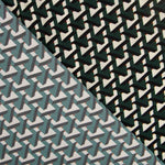 Trigonometrischer Polyester-Krepp grün - Ribes y Casals