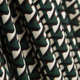 Trigonometrischer Polyester-Krepp grün - Ribes y Casals