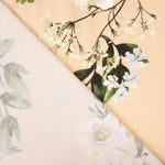 Krepp Viskose Floral Beige - Ribes y Casals