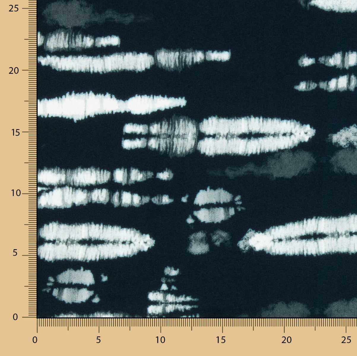 Viskose-Crêpe-Reststücke Tie-Dye-Dunkel – Verschiedene Maße x Breite 140 cm - Ribes y Casals