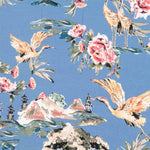 Hellblauer Vogelkrepp - Ribes y Casals