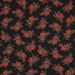 Schwarzer Bouquet-Krepp - Ribes y Casals