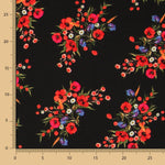 Schwarzer Bouquet-Krepp - Ribes y Casals
