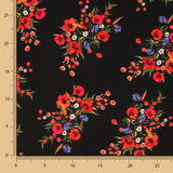Schwarzer Bouquet-Krepp - Ribes y Casals