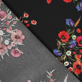 Schwarzer Bouquet-Krepp - Ribes y Casals