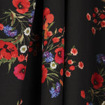 Schwarzer Bouquet-Krepp - Ribes y Casals