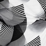 Krepp Diagonal Weiß Schwarz - Ribes y Casals