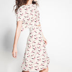 Krepp Flamingos Creme - Ribes y Casals