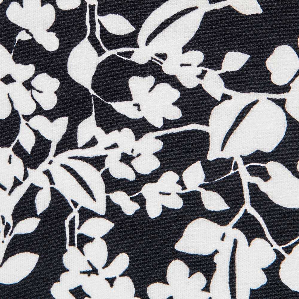 Krepp Floral Weiße Striche - Ribes y Casals