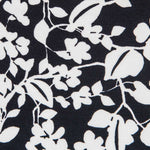 Krepp Floral Weiße Striche - Ribes y Casals