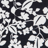 Krepp Floral Weiße Striche - Ribes y Casals