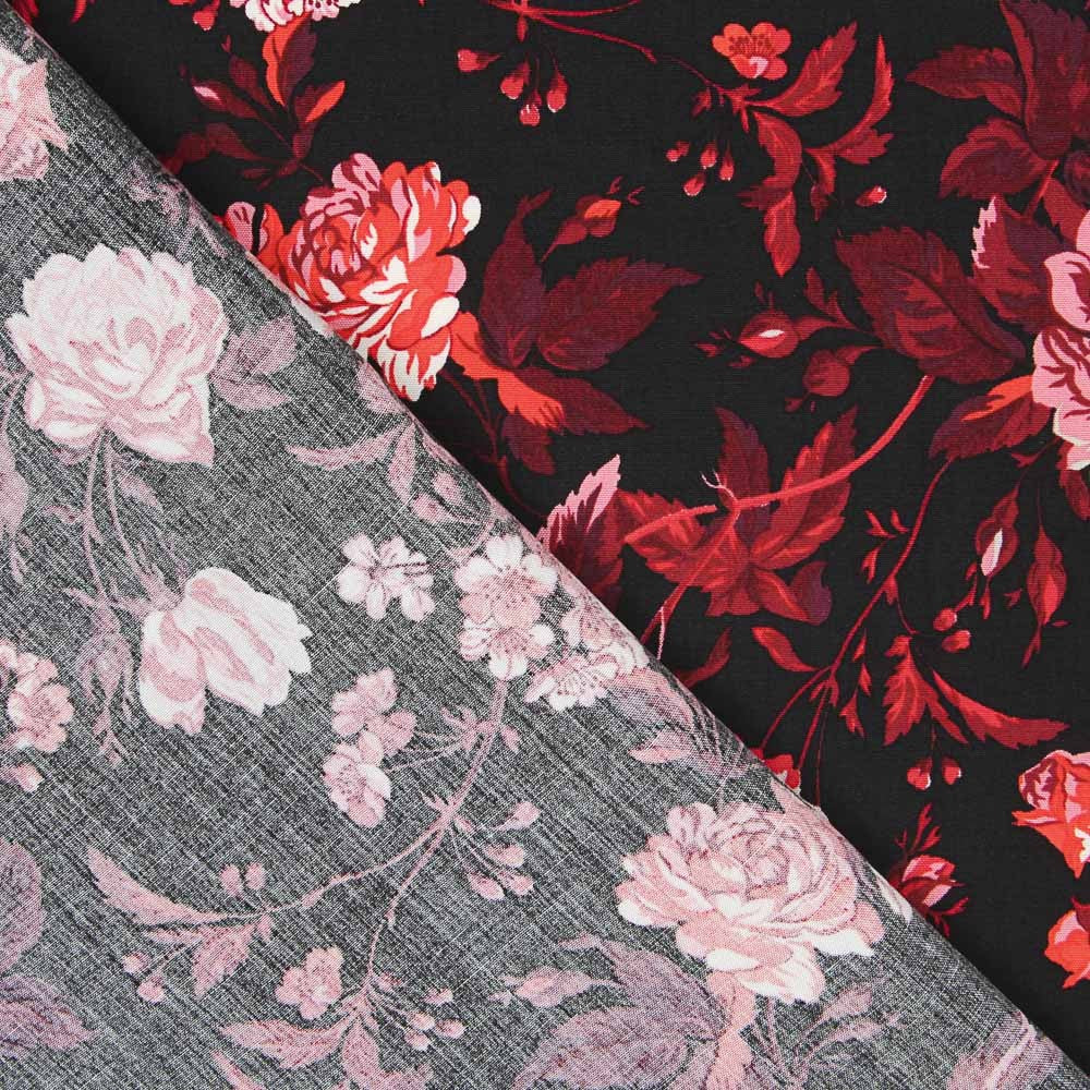 Krepp Florecitas Rosa - Ribes y Casals
