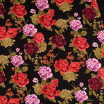 Krepp Flores Flamenca Schwarz - Ribes y Casals