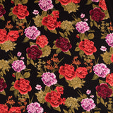 Krepp Flores Flamenca Schwarz - Ribes y Casals