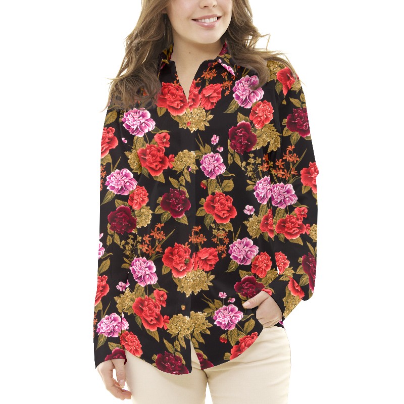 Krepp Flores Flamenca Schwarz - Ribes y Casals