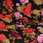 Krepp Flores Flamenca Schwarz - Ribes y Casals