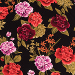Krepp Flores Flamenca Schwarz - Ribes y Casals
