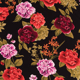 Krepp Flores Flamenca Schwarz - Ribes y Casals