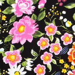 Krepp Flores Manila Schwarz - Ribes y Casals