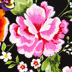 Krepp Flores Manila Schwarz - Ribes y Casals