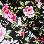 Krepp Flores Manila Schwarz - Ribes y Casals