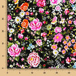 Krepp Flores Manila Schwarz - Ribes y Casals